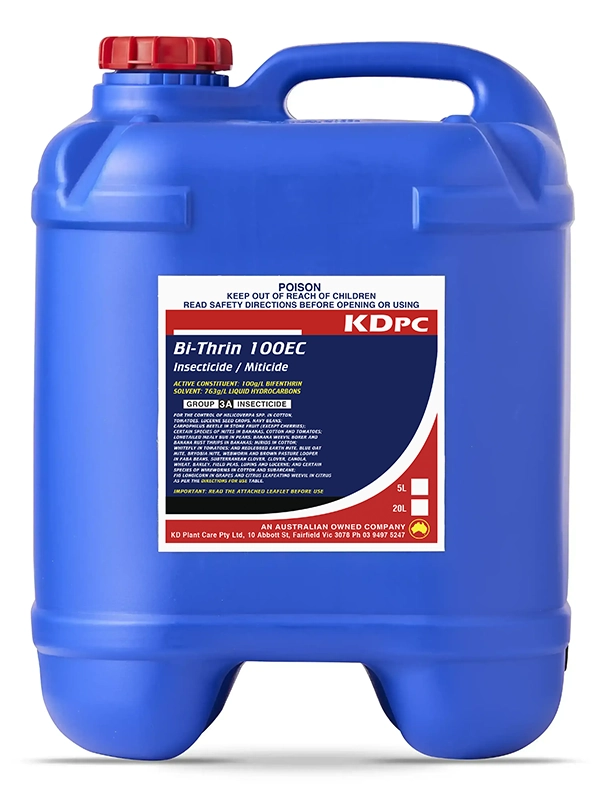 Bi-thrin broad-spectrum insecticide and miticide for agricultural crop protection.