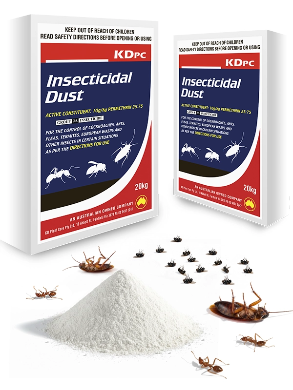Kendon Insecticidal Dust 20kg bulk bag with Permethrin for controlling ants, cockroaches, and Fleas.