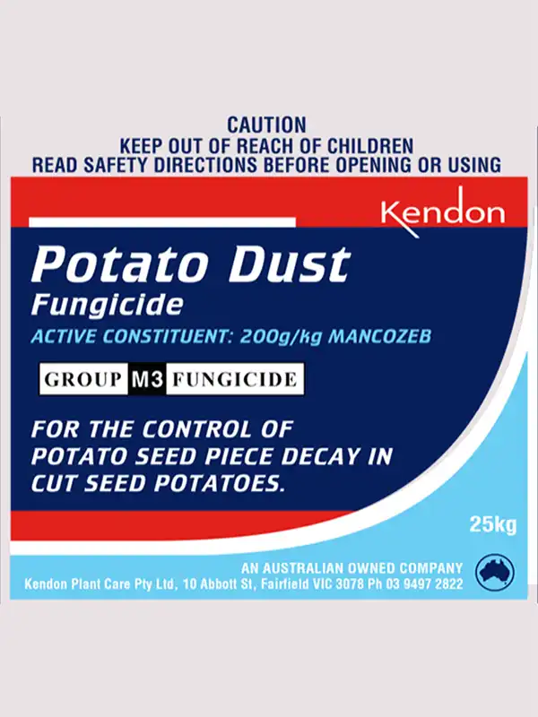 Product label of Potato Dust fungicide