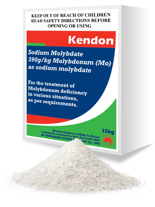 Kendon Sodium Molybdate Soluble Fertiliser – 390g/kg Molybdenum Trace Element for Legumes and Brassicas - Kendon Chemicals Australia