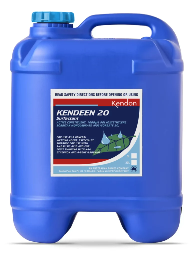 Wetting agent for fruit thinning sprays