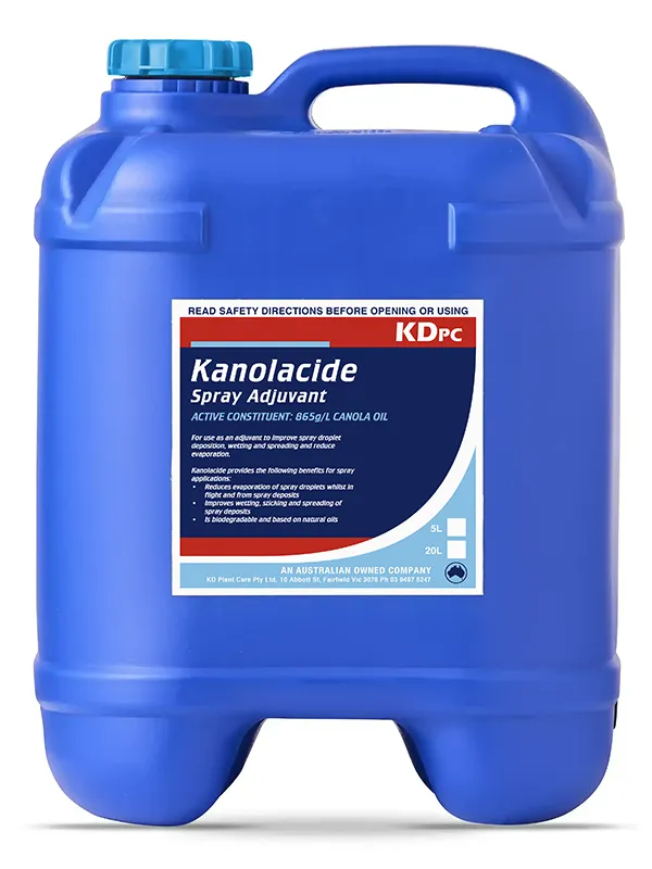 Kanolacide Spray Adjuvant 5L and 20L containers